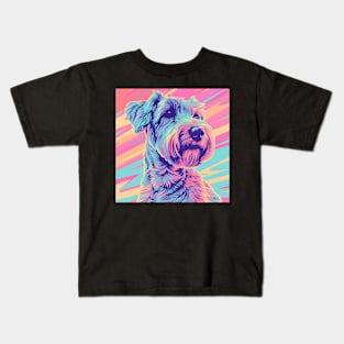 Soft-coated Wheaten Terrier in 70's Kids T-Shirt